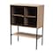 Baxton Studio Asher Modern Industrial Natural Brown Finished Wood and Black Metal 2Door Sideboard 223-12485-ZORO - alternate 2